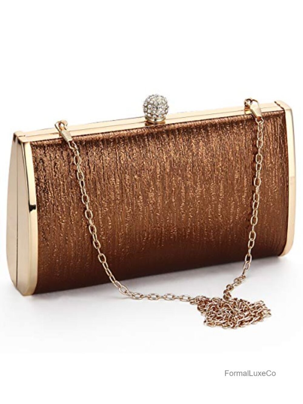 Women Evening Clutch Metal Frame Night Purse Bridal Prom Party Handbag